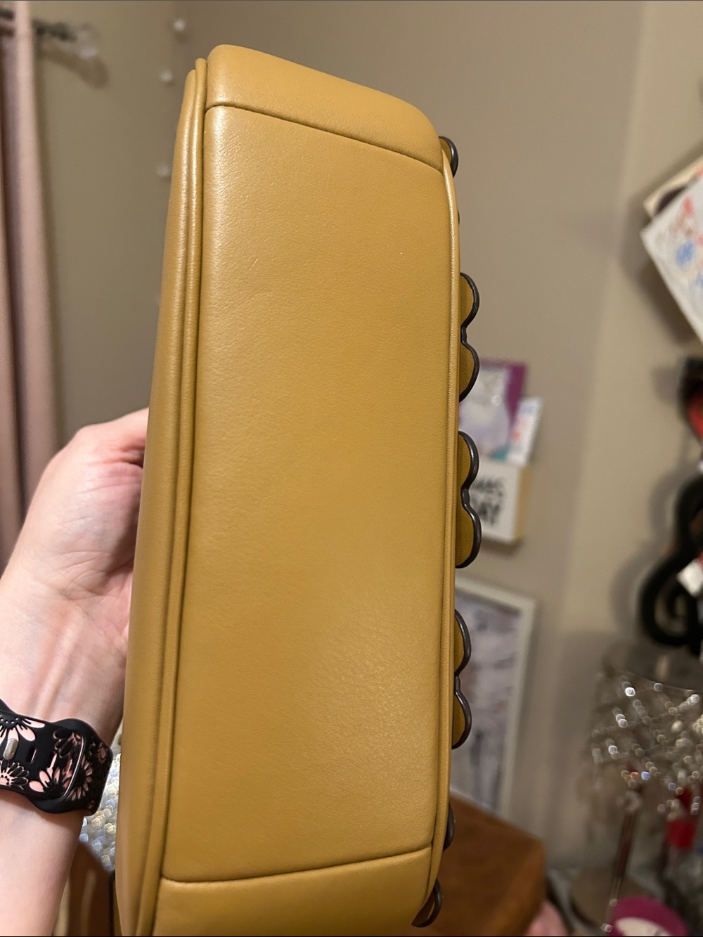 Coach Butterfly Appliqué Shoulder Crossbody Butterfly Bag in Tan - Picture 7 of 8